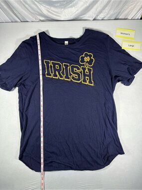 Under Armour Navy and Gold 'IRISH' Graphic Short Sleeve Tee